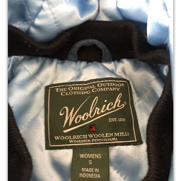 WOOLRICH 15131 Majolica Blue Heather Hooded Full Zip Jacket Womens SIZE SMALL - Picture 4 of 11